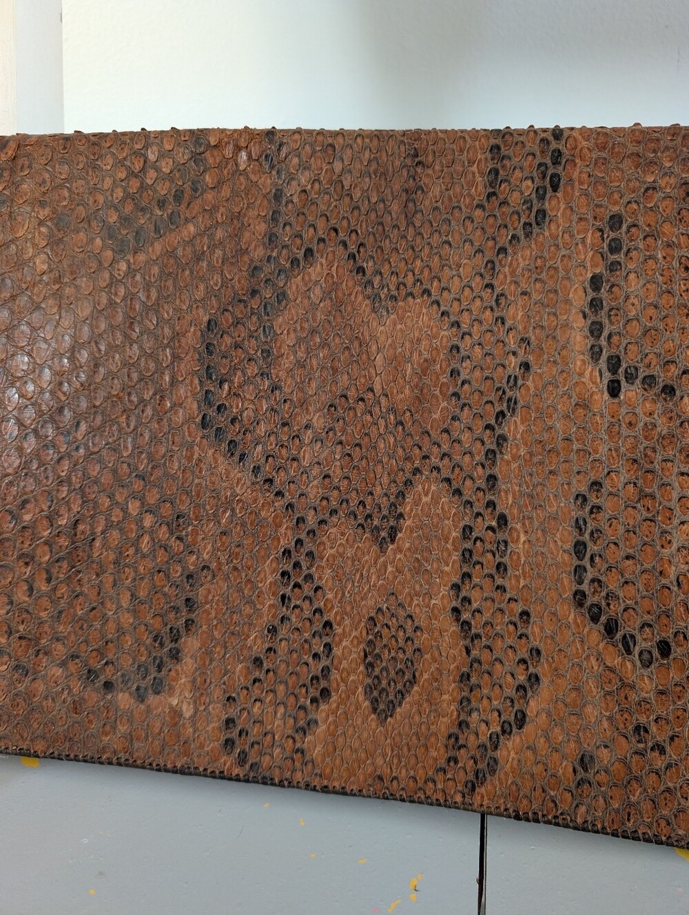 RARE - 1970's "Python Skin" Satchel, Briefcase - Unisex Design - Picture 4 of 16